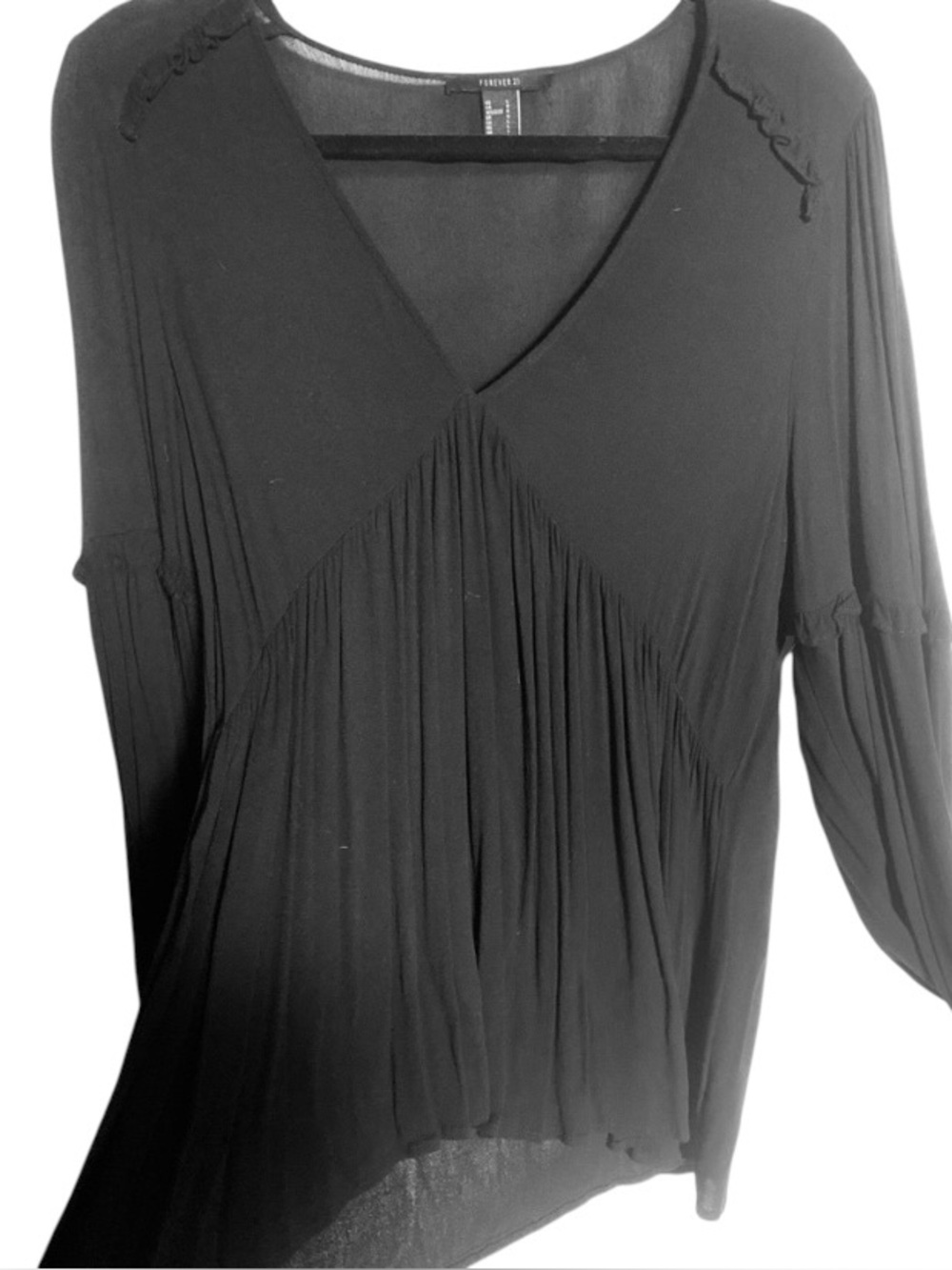 Forever 21 - Large- Dark Black - Rayon/Cotton